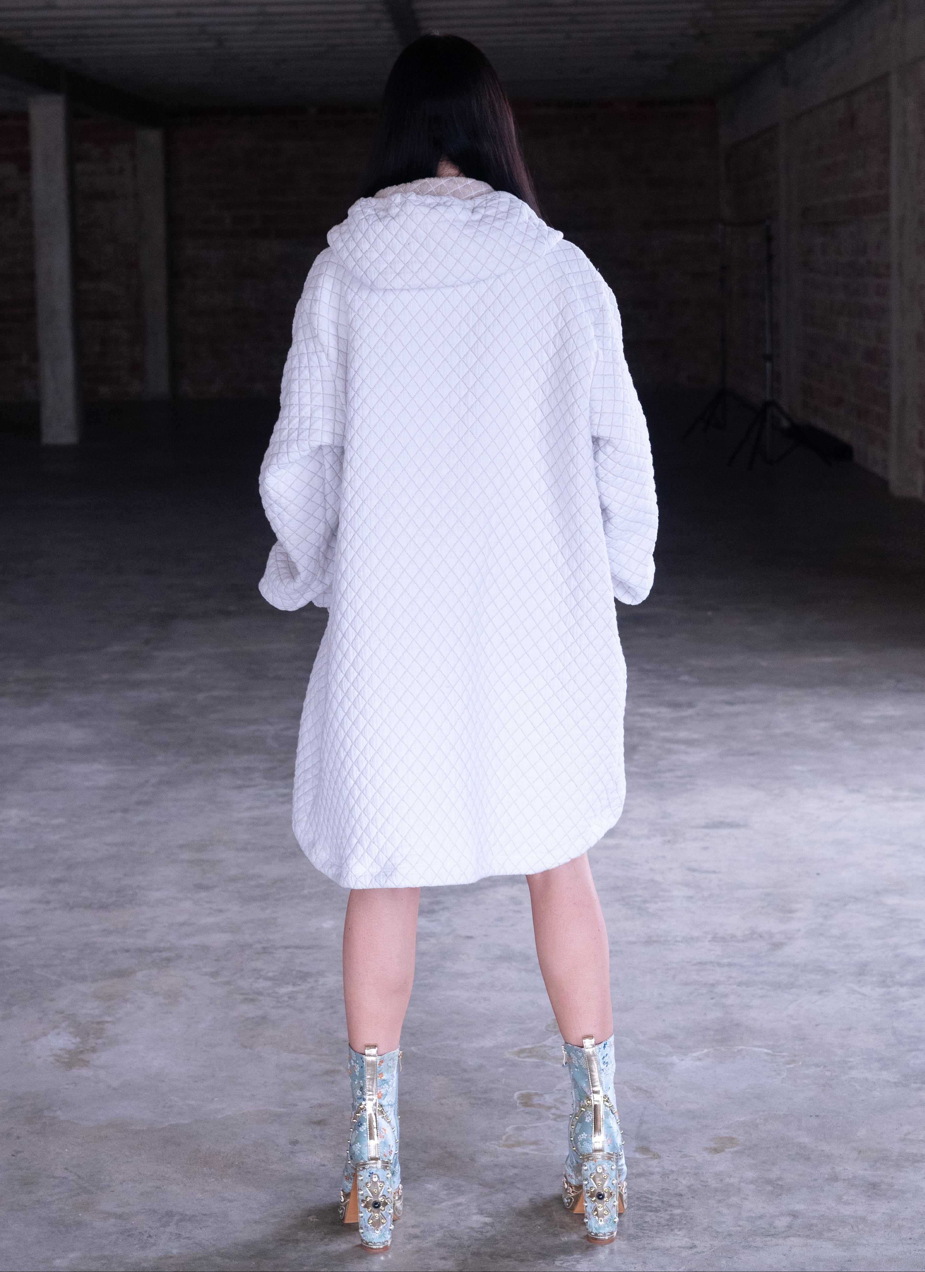 Quilted Hoodie Dress