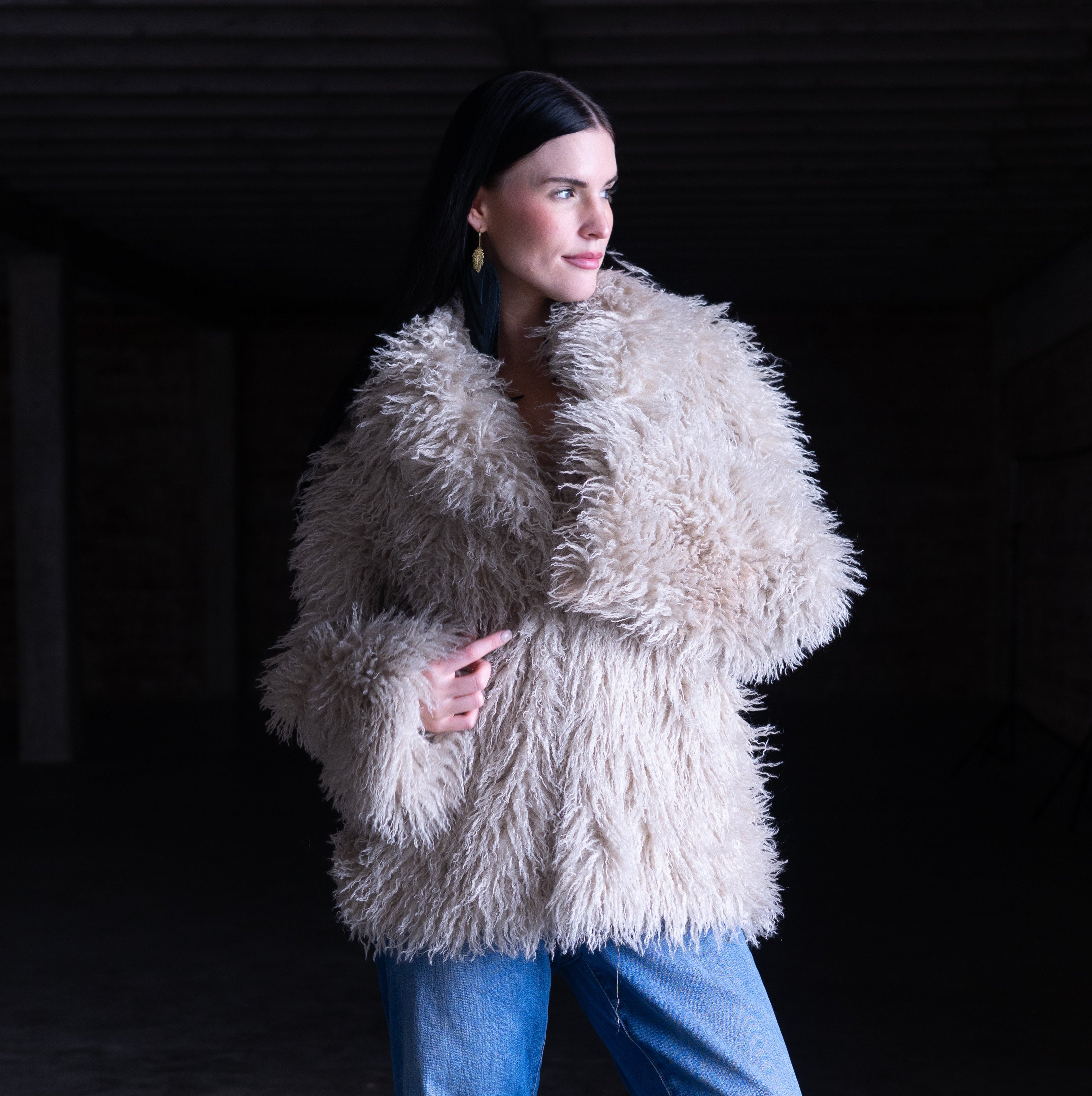 Faux Mongolian Jacket