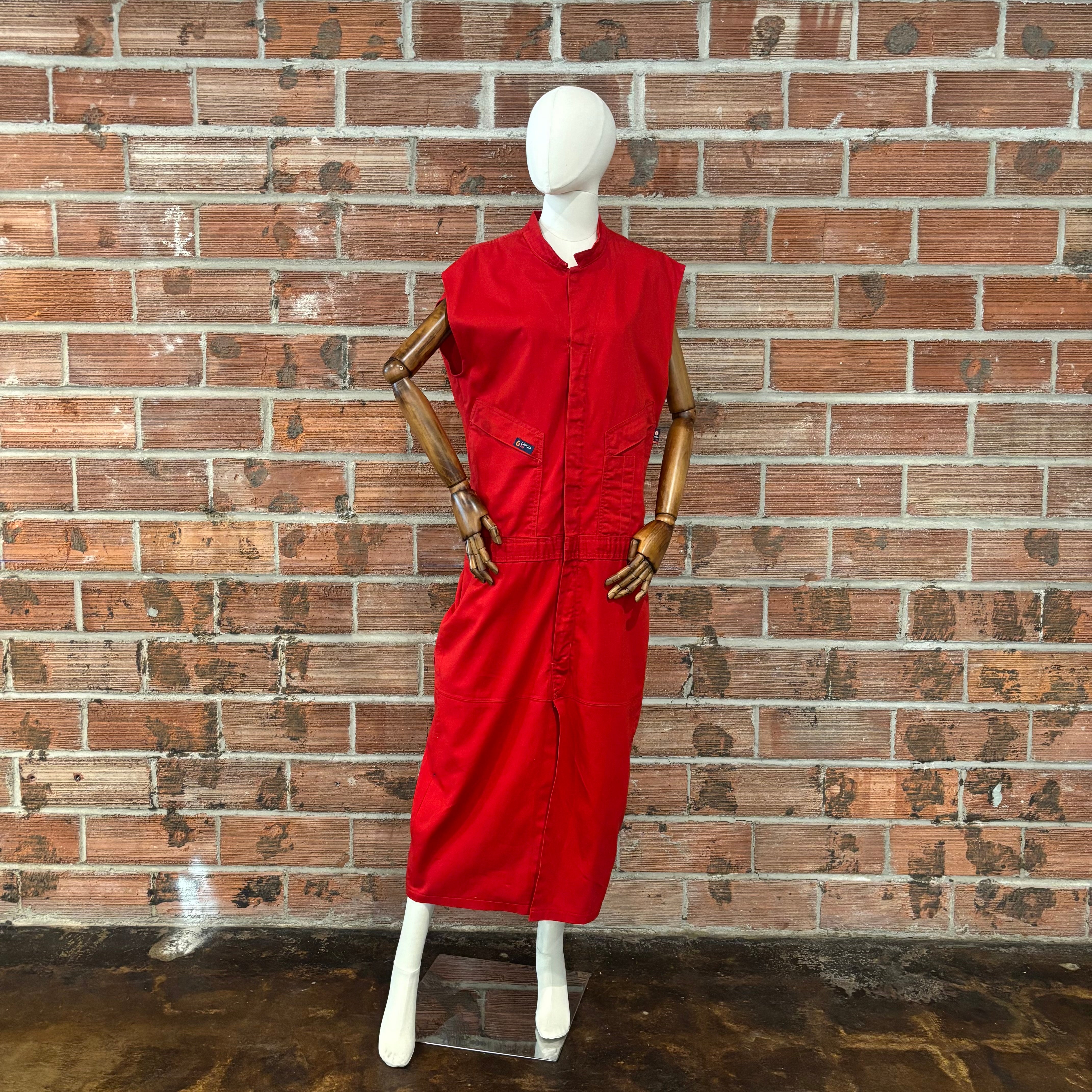 Twill Zip-up Dress