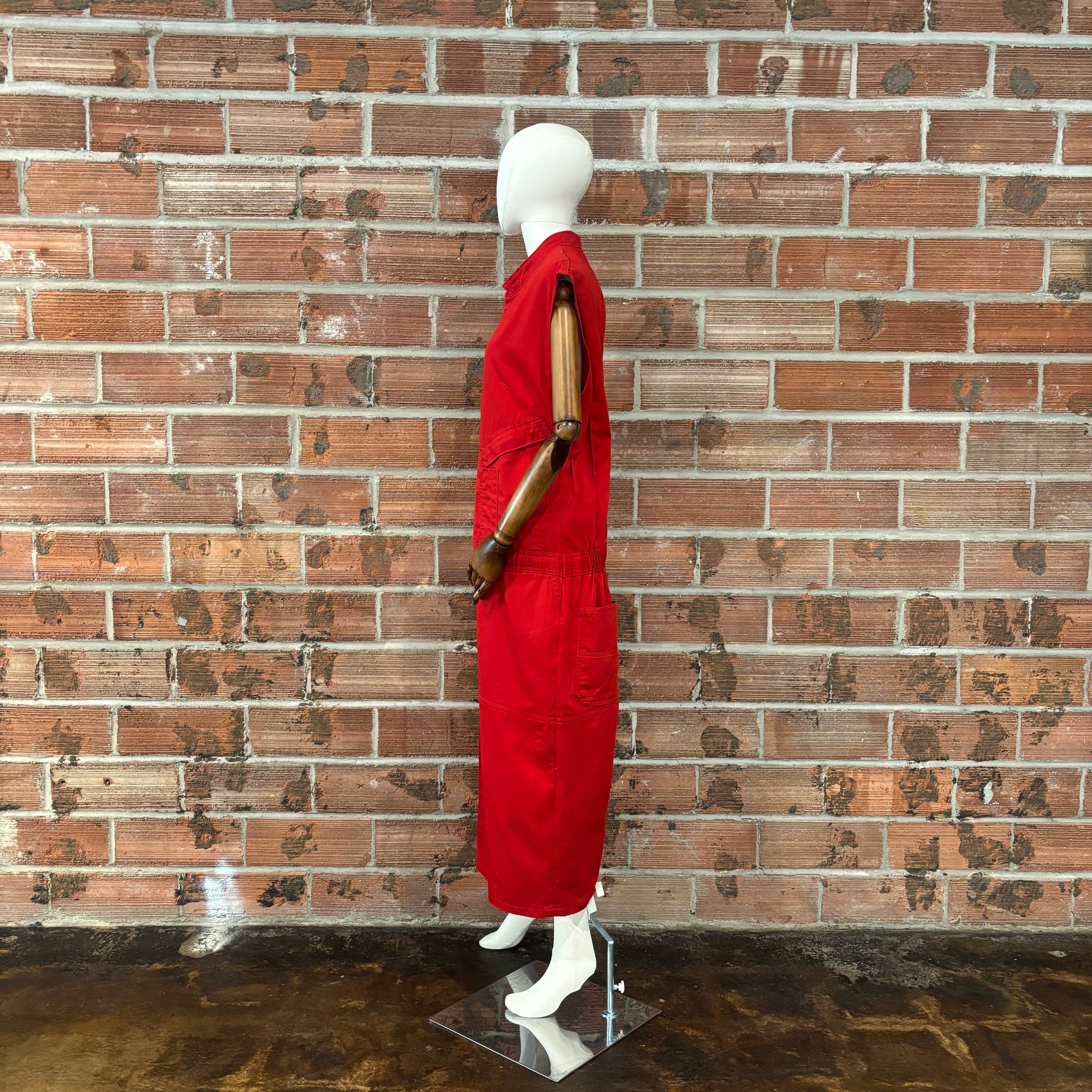 Twill Zip-up Dress
