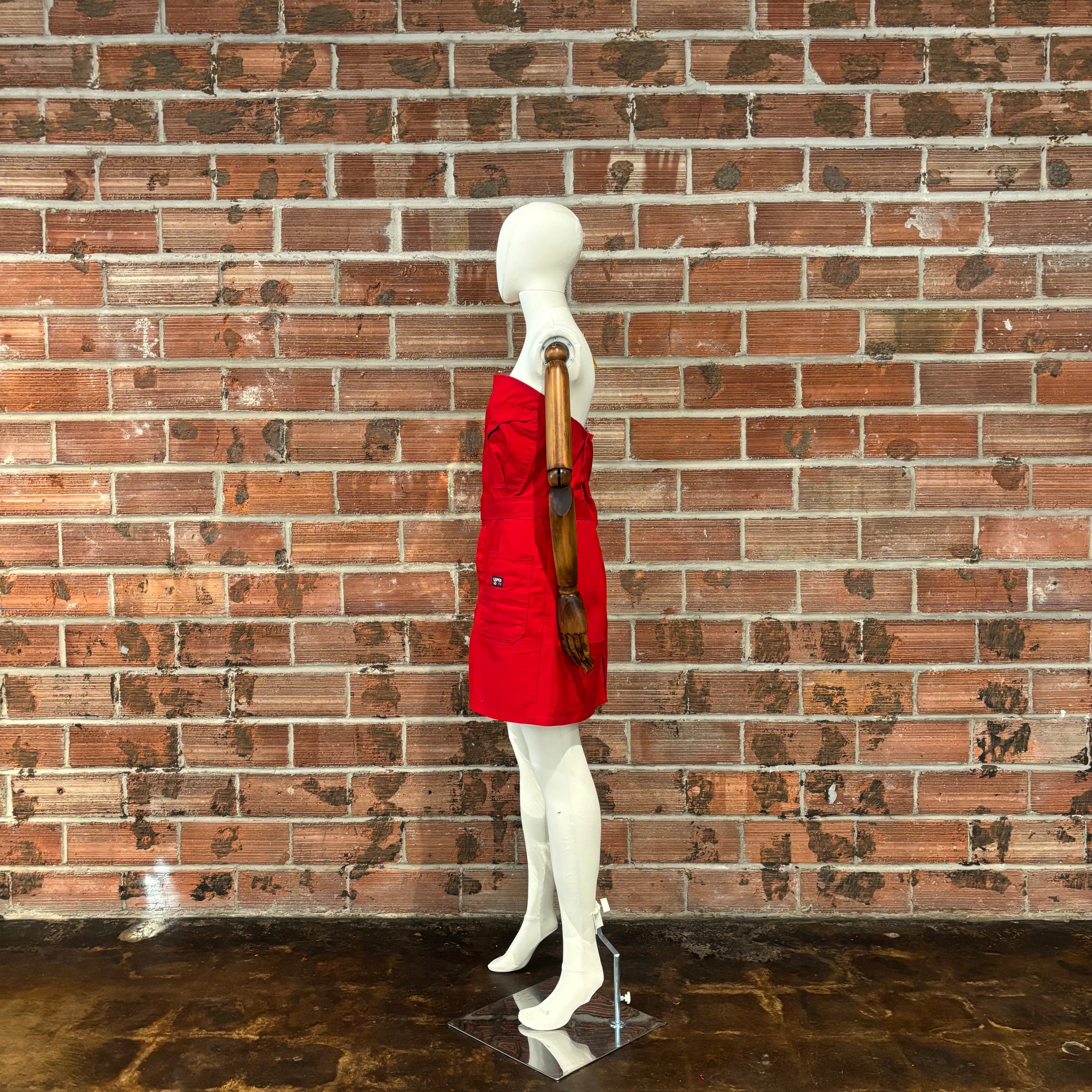 Twill Strapless Mini Dress