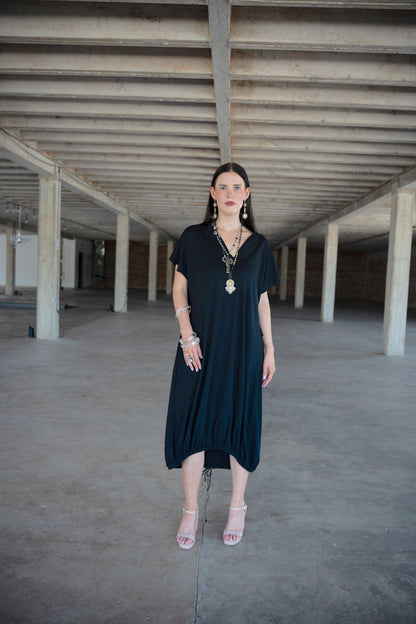 Black Jersey Para Dress