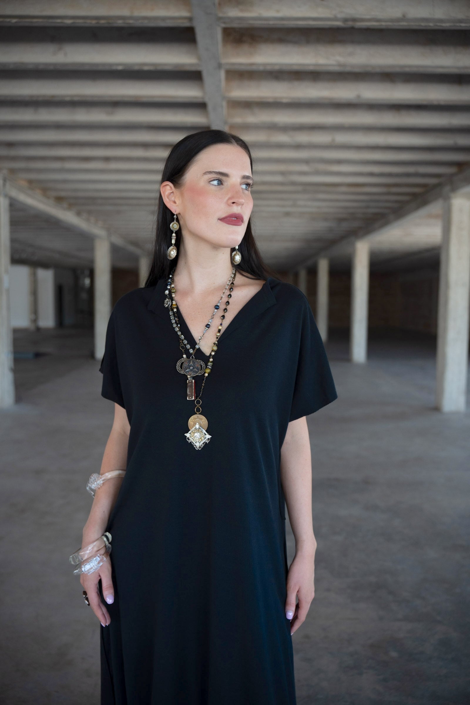Black Jersey Para Dress