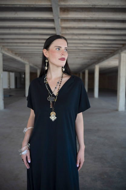 Black Jersey Para Dress
