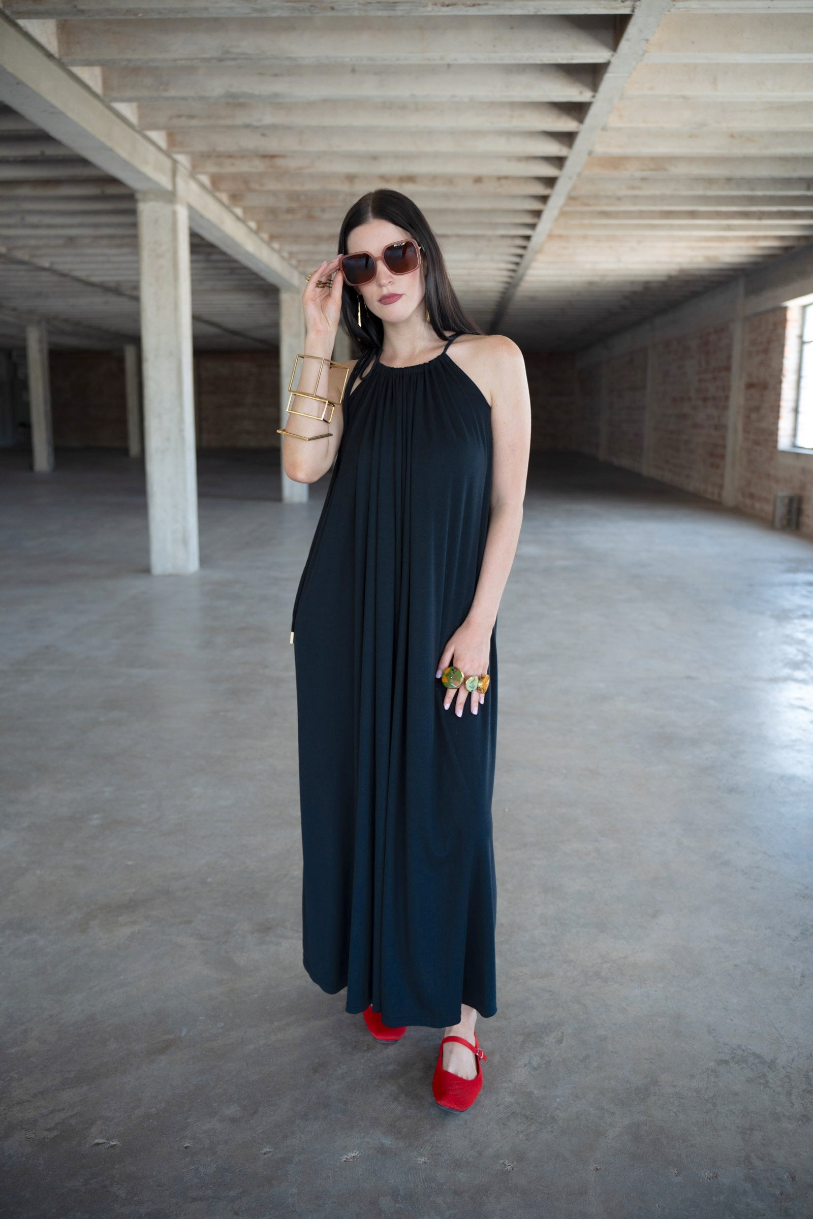 Black Jersey Sundress