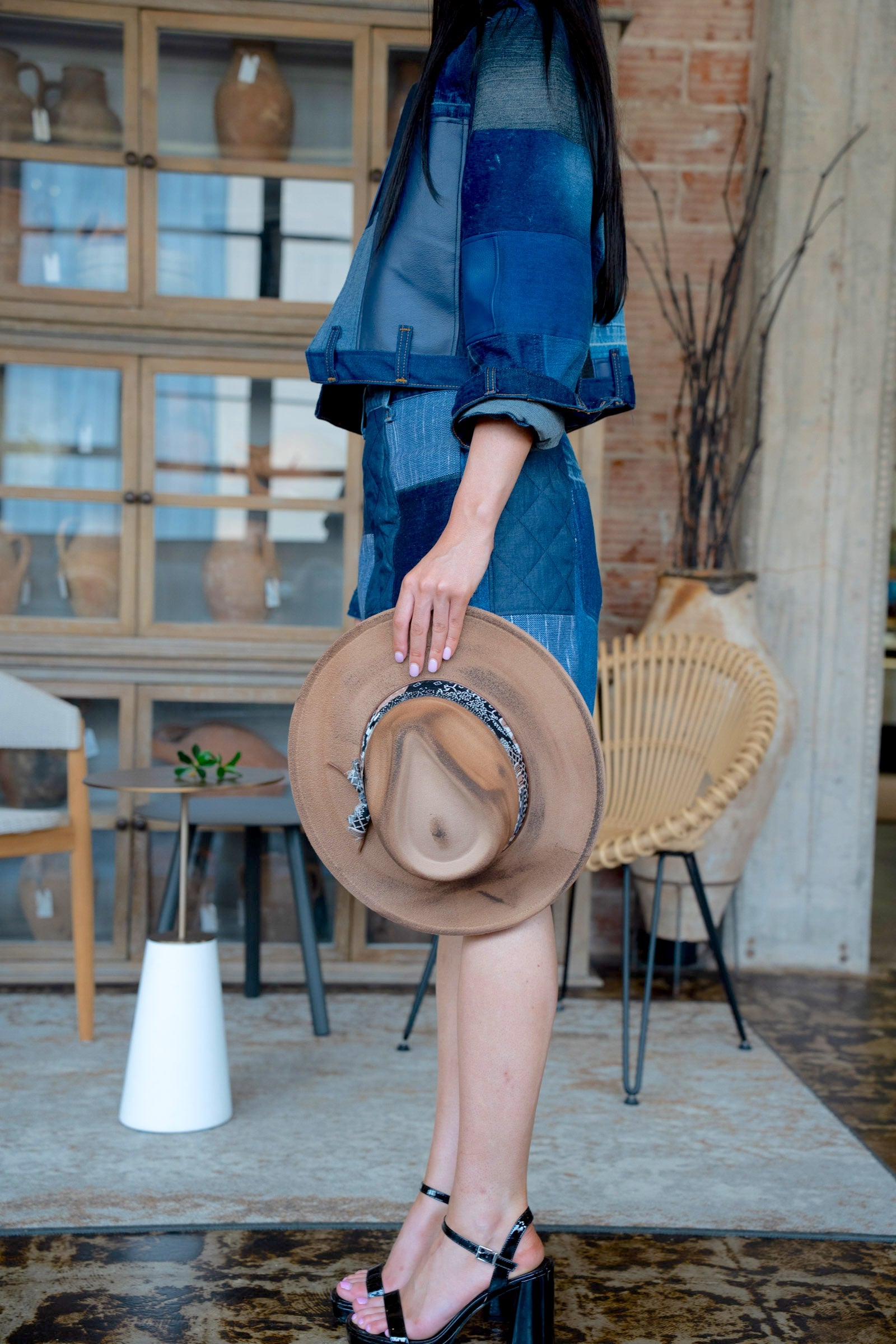 Distressed Butterscotch Panama Hat