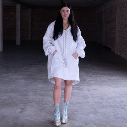 Quilted Hoodie Dress