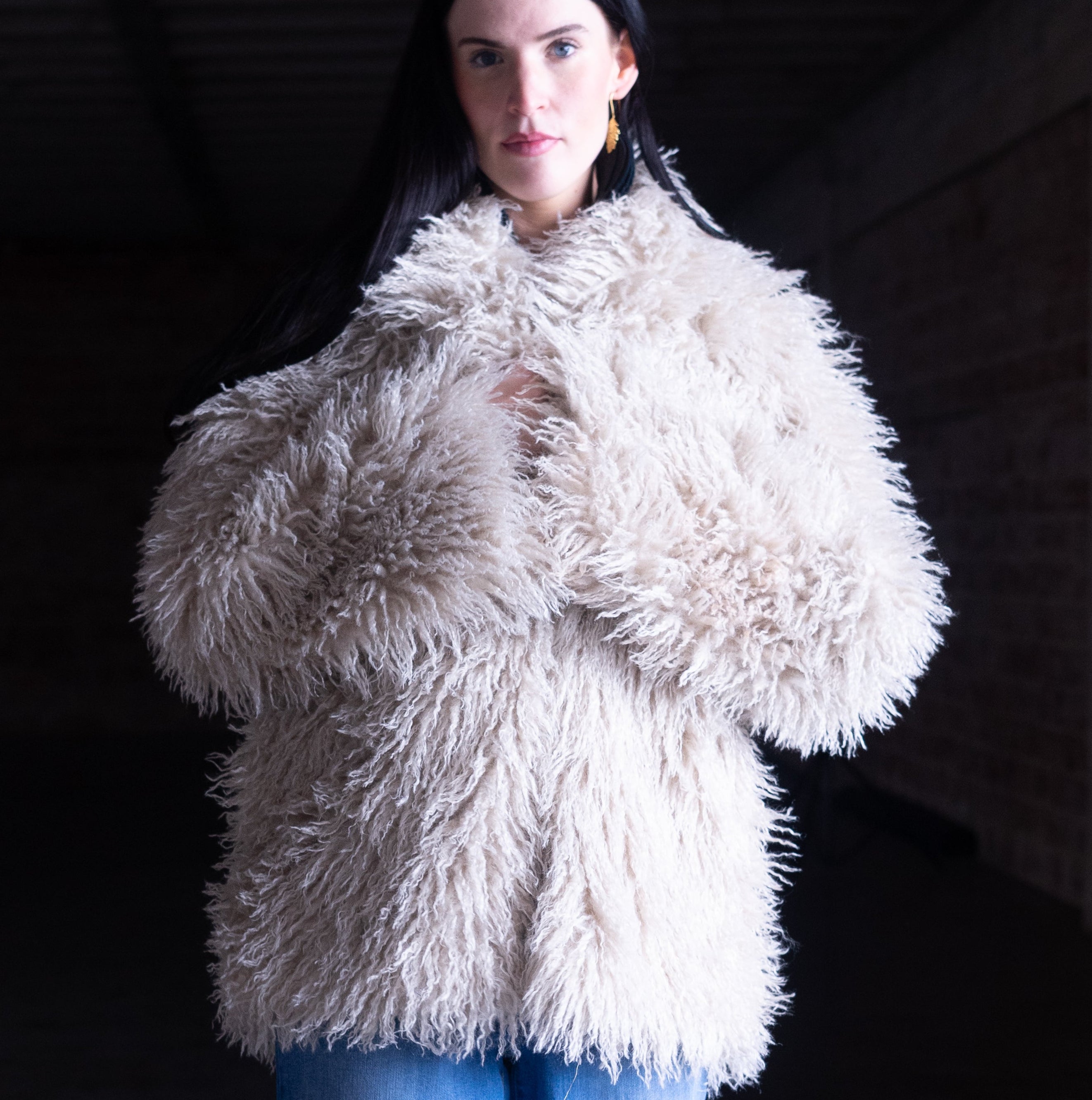 Faux Mongolian Jacket