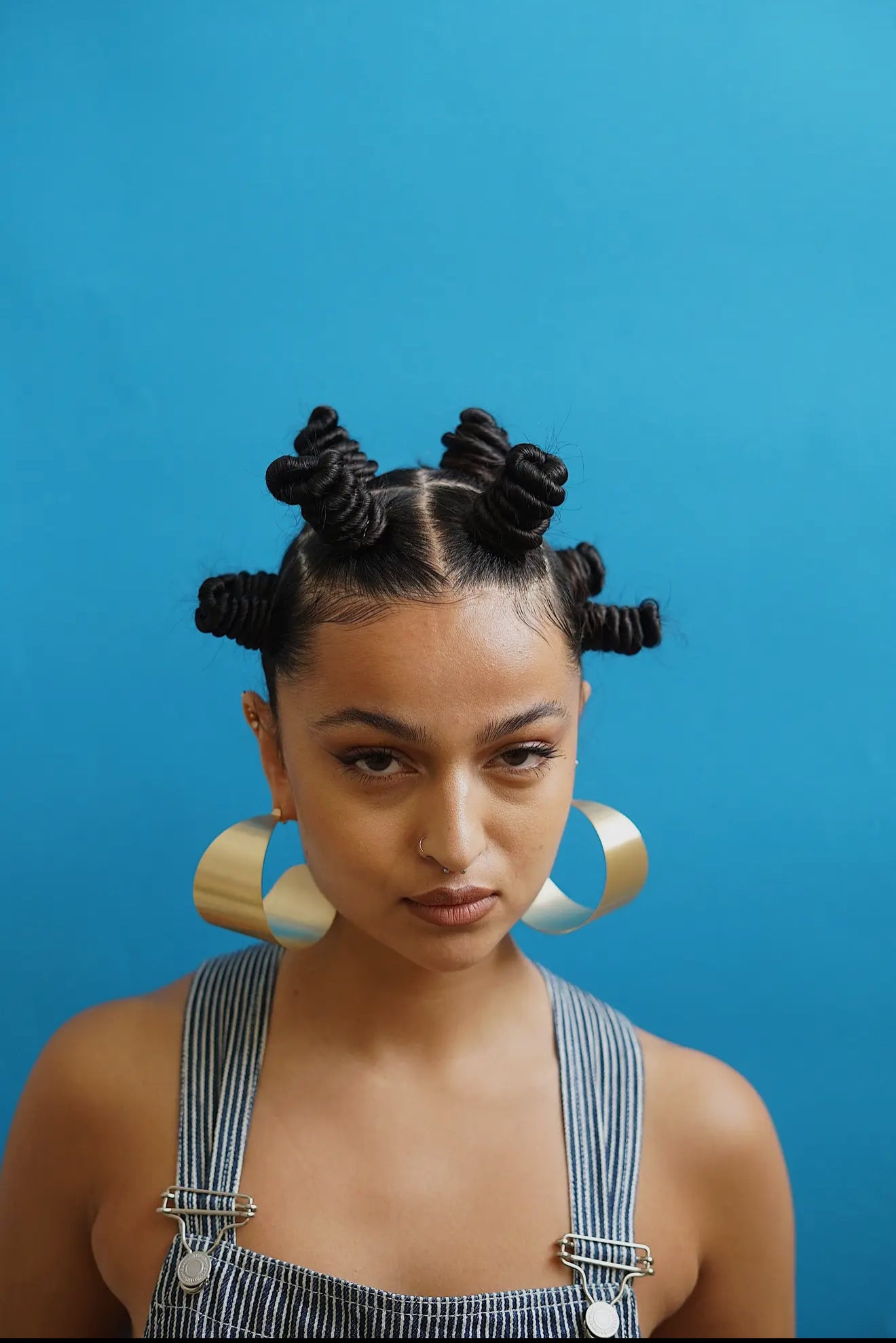 Sculptural Circular Big Hoop Statement Earrings