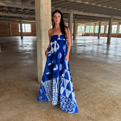 Dye Lab x M&Ps Strapless Maxi