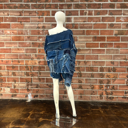 Pieced Denim Tunic