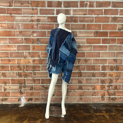 Pieced Denim Tunic