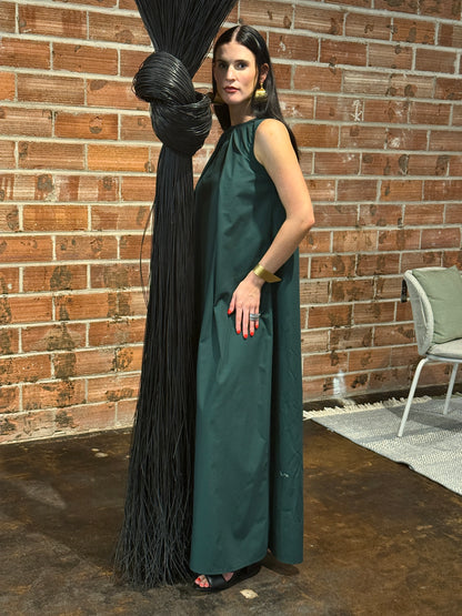The Poplin Pleated Maxi