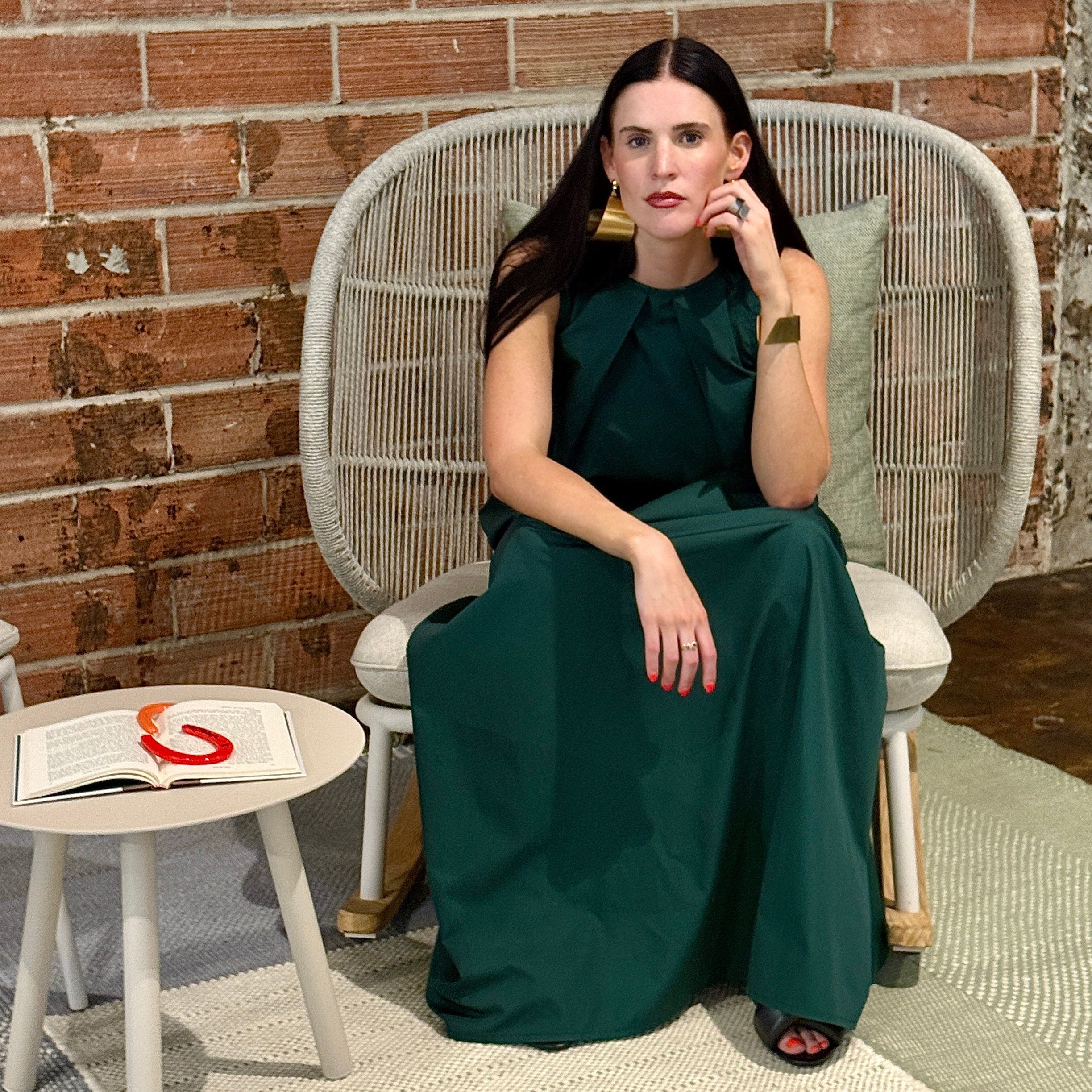 The Poplin Pleated Maxi