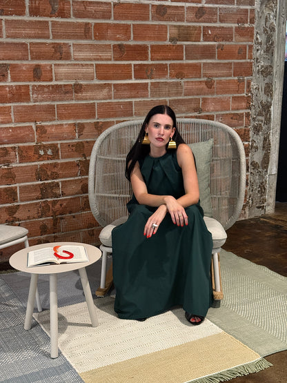 The Poplin Pleated Maxi