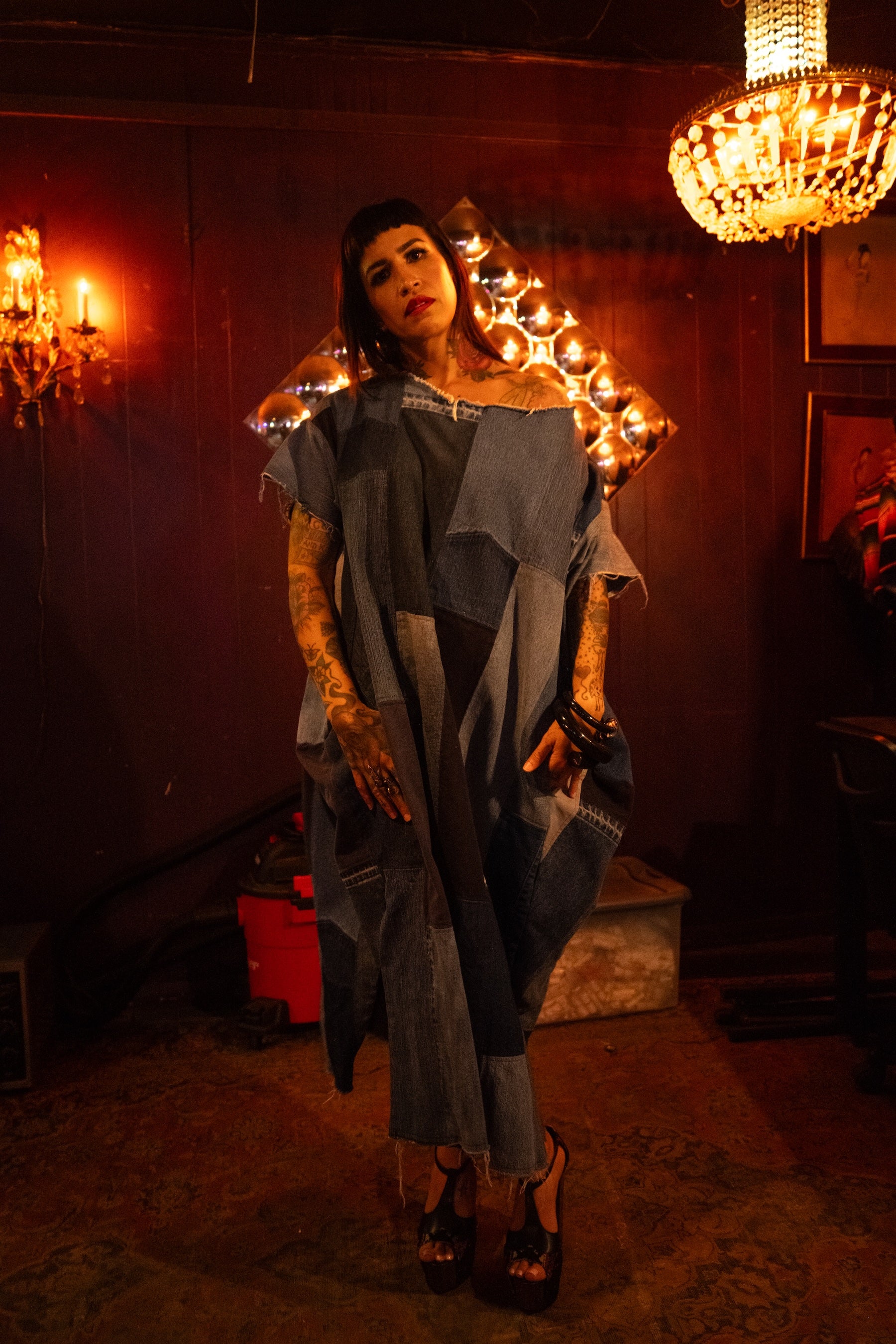 Pieced Denim Cocoon