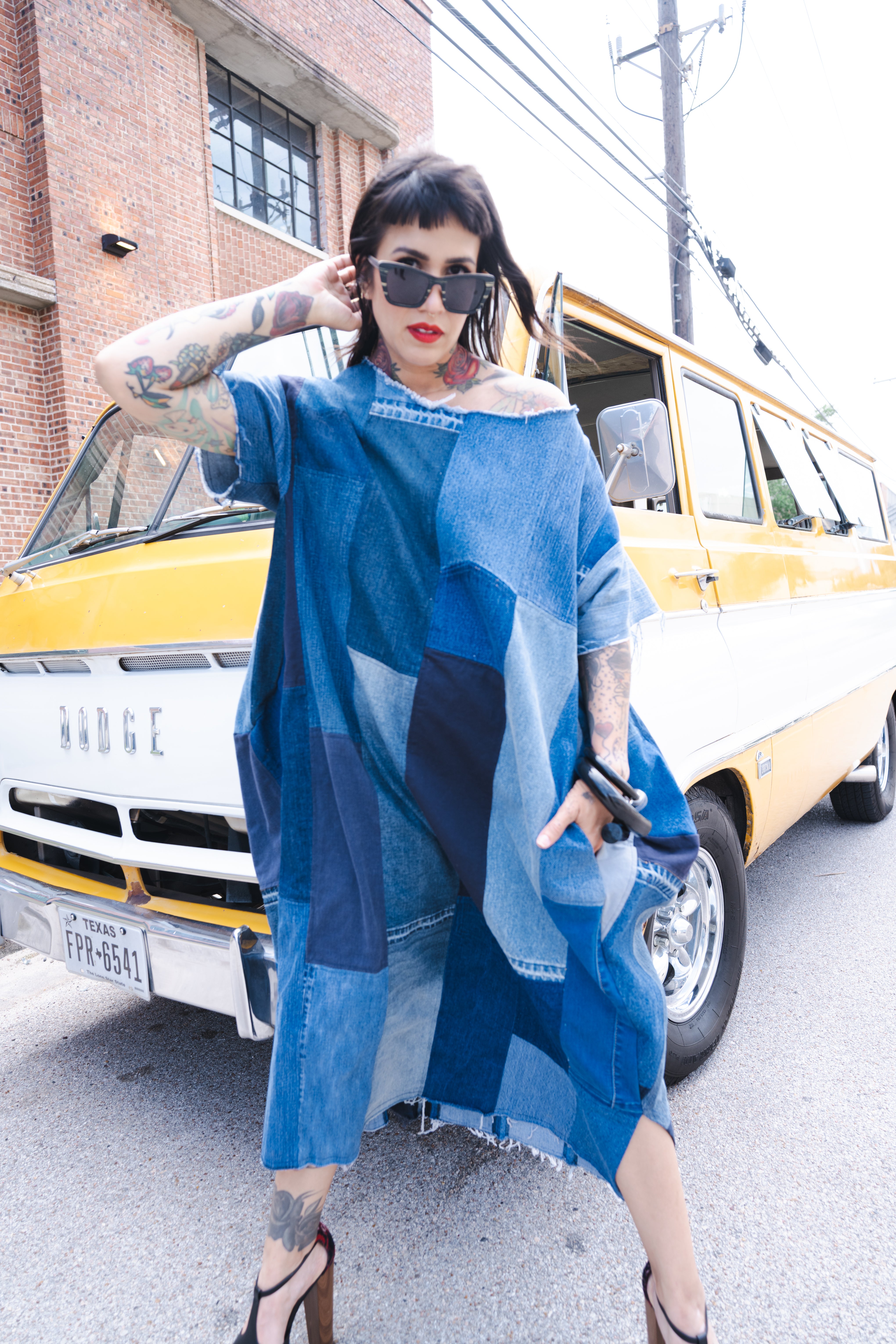 Pieced Denim Cocoon