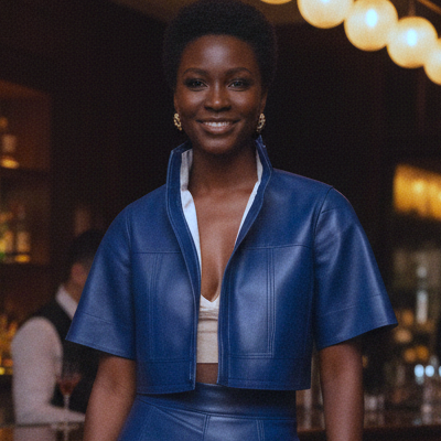 Southwest Leather X M&Ps Cropped Jacket & Shorts