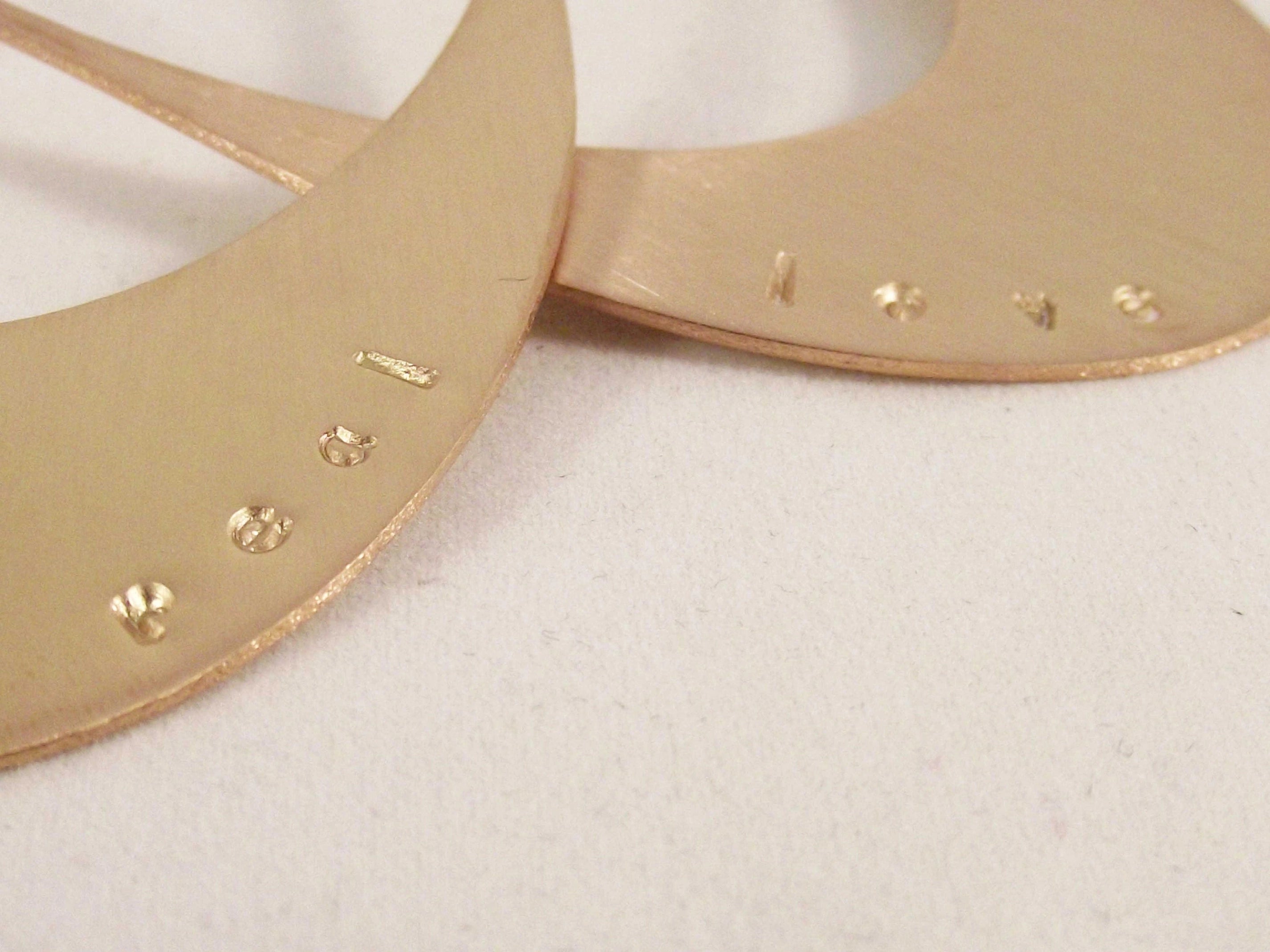 Handcrafted Large Oval Hoop Earrings